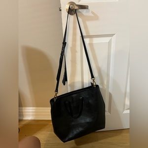MADEWELL Black Leather laptop bag